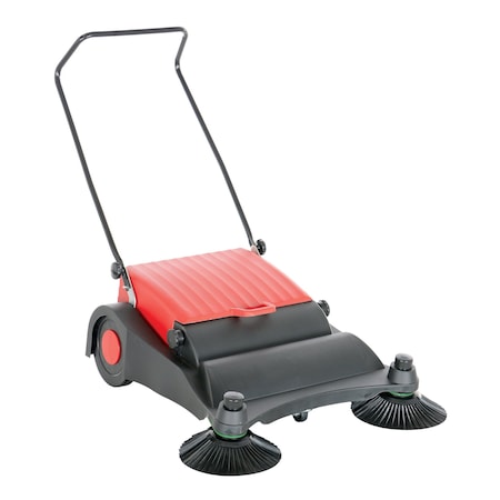 Vestil Manual Brush Sweeper, Large Belt Driven JAN-LG